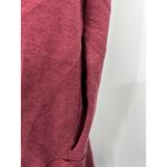 Free People  Sweatshirt Dress‎ Short Sleeve Drop Waist Maroon Size S Photo 4