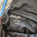 Eddie Bauer Floral Ruched Shaping One-Piece Swimsuit Black Criss Cross Back XL Photo 6