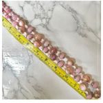Pink art glass wedding cake vintage necklace Photo 7