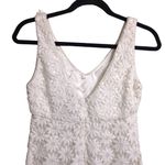 Kate Spade  New York Wedding Belles White 3D Floral Lace V Neck Cocktail Dress 0 Photo 5