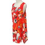 Sigrid Olsen  Women's 100% Linen Sleeveless Floral Print Mini Dress Size Large Photo 3