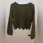 Cotton Emporium  Olive Button-Up Cardigan Photo 1