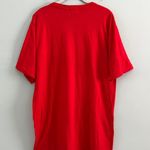 Vintage Bora Bora Sailboat Graphic Red Cotton Short Sleeve Tee Shirt Size L Photo 2