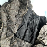 Ruffled tweed midi skirt Brown Size XL Photo 5