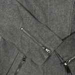 Banana Republic  Gray Peacoat Shell Wool Blend Jacket Women's Coat Size Large Zip Photo 3