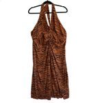 Anthropologie halter maxi dress XL tiger print sleeveless boho resort style Photo 2