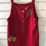 Vintage Maroon Dress Red Size 14 Photo 0