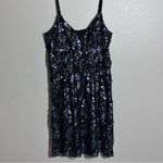 EXPRESS  Women Blue/Black Mini Party Sequin Dress size M Photo 1