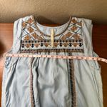 Uncle Frank  Women's Blue Chambray Embroidered Tencel Dress Size M Photo 3