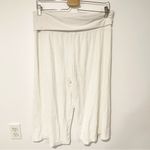 Ralph Lauren  Polo Size Medium White Terry Cloth Fold Over Gaucho Cropped Pant Photo 3