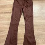 Edikted Luna Faux Leather Flare Leg Pants Photo 0