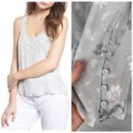 Chelsea28 NWT Nordstrom Jacquard Floral Blouse Tank Top Boho Bohemian Dainty XS Photo 1