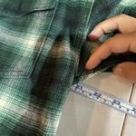 Levi's Dorsey Western Shirt Flannel Women's Pearl Snap Green Plaid Size Small Photo 12