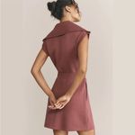 Varley  Size XS Rebecca Short-Sleeve Front-Zip Mini Dress - Rose Photo 1