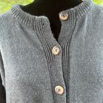 Rapaki Mahana Vintage Grey Wool Cardigan Sweater Hand Knitted Size M Photo 6