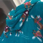 Jenni  Skating Reindeer Print Fleece Onesie SIZE L Photo 5