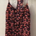 J. Crew Flamingo Racerback Cami Style Top 2 NEW Whimsy Dopamine Cozy Preppy Twee Blue Photo 0