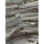 Mac Duggal NWT  Beaded Gown Womens 12 Gold Sequin Mesh Kimono Maxi Dress Formal Photo 12