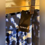 Torrid Blue and White Tie-Dye Maxi Skirt 1X boho casual festival flowy resort Photo 2