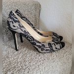 Enzo Angiolini  Lace Peep Toe Heels Size 7.5 Photo 2