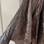 Ulla Johnson  Metallic Cheri Lamé Mini Dress Size 0 NWT‎ XS Gold Copper Wrap Bow Photo 6