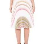 Ted Baker Gaelaa Carousel Stripe Pleated Midi Skirt Size 3/US 8 Photo 2