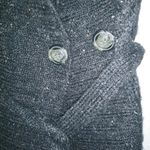 BKE  S Smart Knit Sleeveless Button Accent Belted Cardigan Sweater in Graphite Photo 8