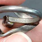 Vogue Pink Rhinestone Silver Tone Ring Sz 5.5 Photo 3