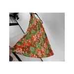 Handmade Vintage 70s  halter trapeze dress size XL tropical summer cotton Photo 2