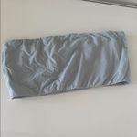 SKIMS Fits Everybody Bandeau super soft in light dusty blue color size large! Photo 2