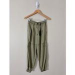 ALLSAINTS Lira Khaki Green Cargo Pants High Rise Size 4US Pockets NEW Photo 1