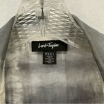 Lord & Taylor Long Button Pocket Sleeve Shirt Tie Dye Women’s M Grey Gray Size M Photo 2