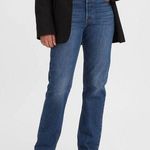 Levi's  Premium Selvedge 501 High Rise Dark Wash Blue Jeans Women's Size 25 x 30 Photo 0