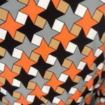 Julie Brown Milo Wrap Side Tie 3/4 Sleeve Geometric Dress Size Large NWOT Photo 6