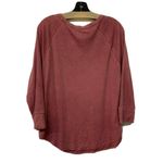 Mossimo Supply Co  Womens Red Burnout Tunic Top Cotton Blend Blouse Photo 1