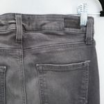 Paige  Gray Hoxton Ultra Skinny Y2K Ankle Slim Denim Punk Rock Jeans Pants 26 Photo 5