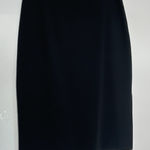 Oscar de la Renta  Skirt Black Slit Office Career Classic Pencil 10 Photo 0