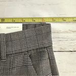 American Eagle  Wide Leg Trousers Womens 8 Long Gray Plaid Pants Stretch New Photo 8