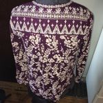 Lucky Brand  embroidered floral boho peasant blouse Photo 2