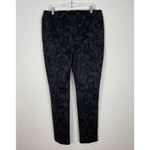 Chico's Chico’s Black Paisley Print Pull On Dress Pants Size 2.5 Large Photo 1