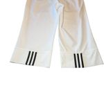 Adidas  Climacool Stretch Golf Capri‎ Pants Stretch Button Flap White Women 8 Photo 4