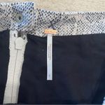 Free People  Snakeskin Print Zipper Buckle Midnight Magic Mini Skirt Size 0 Photo 5