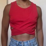 ZARA  NWT Red/Hot Pink Crop Top Photo 0