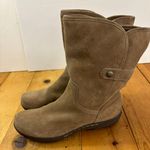 G.H. Bass &Co. GH Bass Women’s Suede Boots SZ 8.5 M Booties Soft Beige Knitted Inside Winter Photo 10