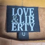 Love & Liberty Lamb Skin Leather Top Brown Tan Size 0 Photo 2