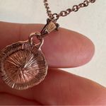 Bronze Tone Rhinestone Pendant Necklace Costume Jewelry Womens Silver Photo 4