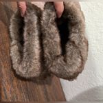 Candie's CANDIE’S ANKLE BOOTIE FOLD DOWN FUR COMBAT WINTER CHUKKA BOOTS 9.5 Photo 8