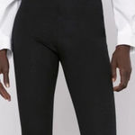 ZARA Contrast Waistband Leggings Crochet Waist Black Size Small Photo 0