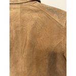 Brandon Thomas 100% Suede Leather Jacket Tan Women's Sz M Boho Western Rodeo Size M Photo 6