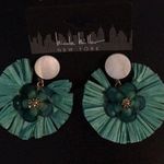 Nicole Miller  Mother of pearl and green  earrings Photo 0